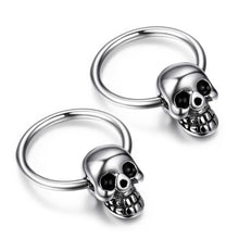 Punk Skull Stainless Steel Earrings For Men